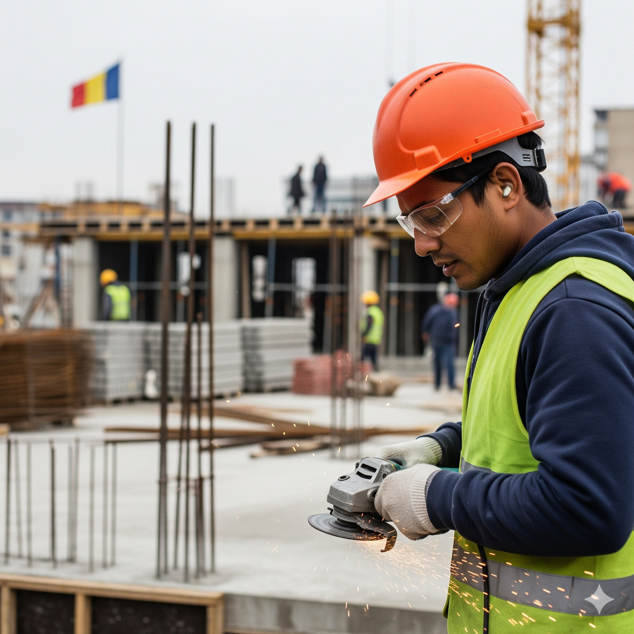 Muncitori finisaje străini în România